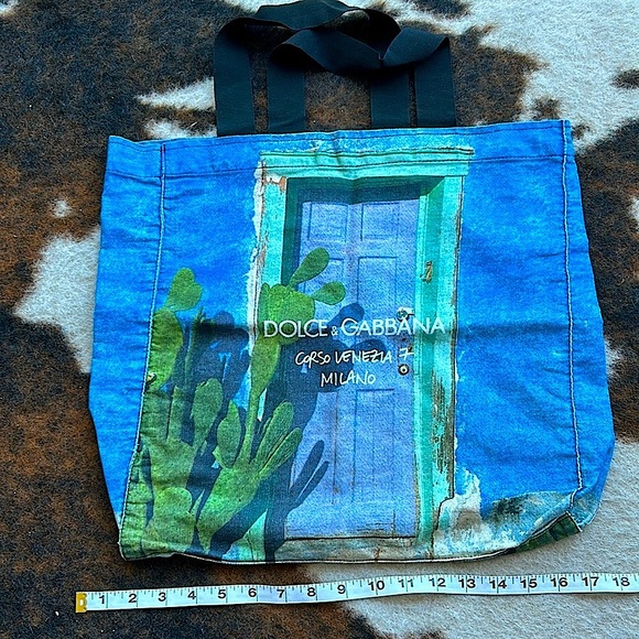 DOLCE & GABBAN 💯 authentic cotton medium size bag - Picture 2 of 3